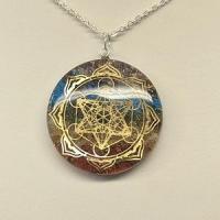 Pendentif orgonite 7 chakras 2 1