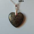 Pendentif pyrite coeur