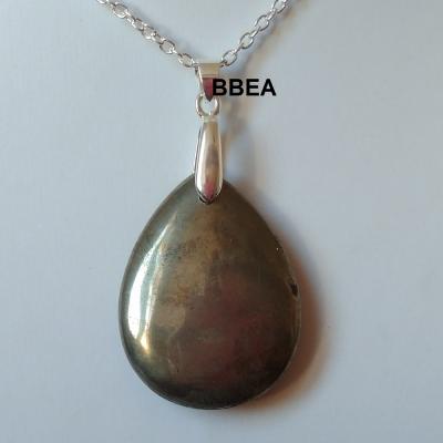 Pendentif pyrite goutte