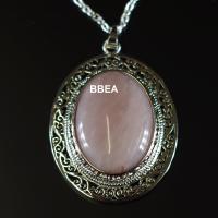 Pendentif quartz rose 1 2