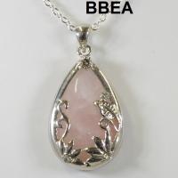 Pendentif quartz rose 1 4