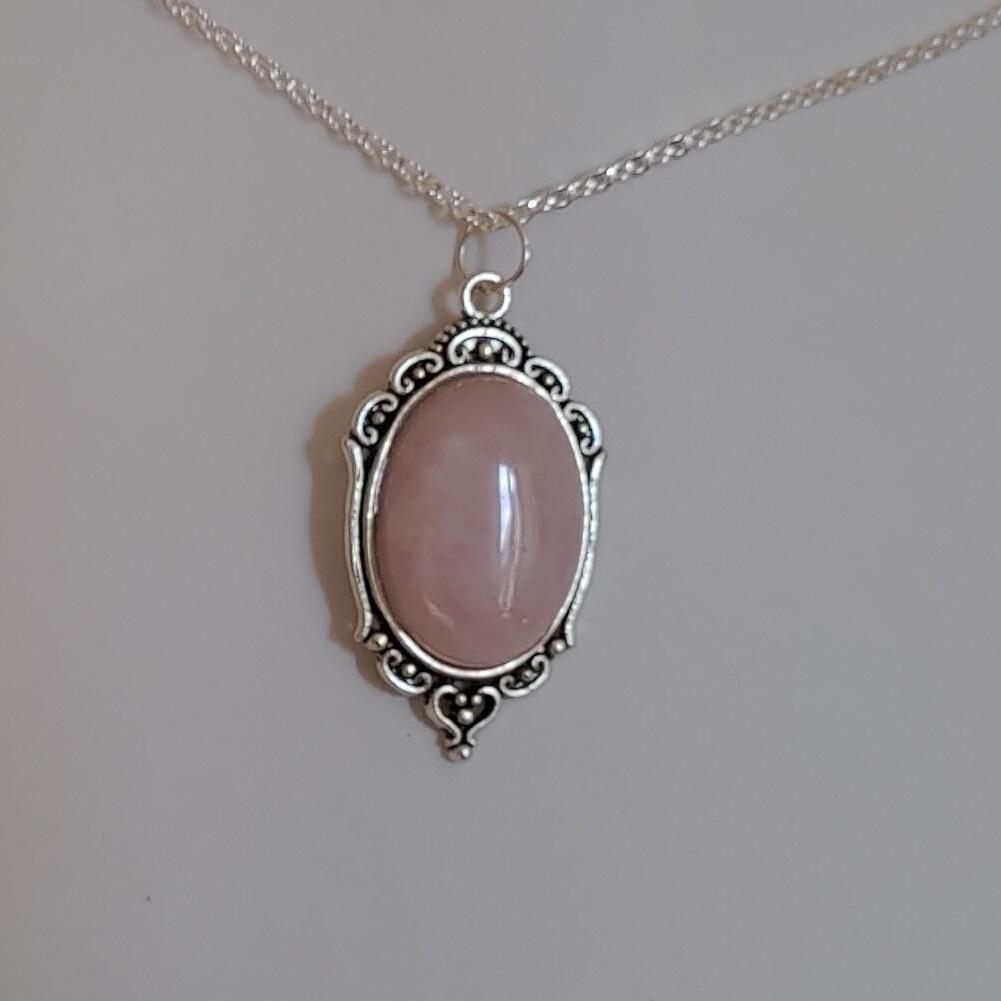 Pendentif quartz rose 1 8
