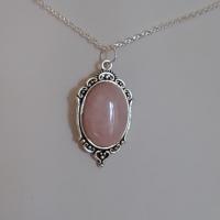 Pendentif quartz rose 1 8