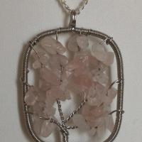 Pendentif quartz rose 1 