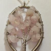 Pendentif quartz rose 16 