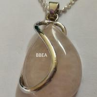 Pendentif quartz rose 18 