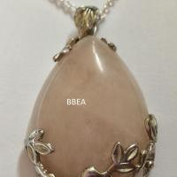 Pendentif quartz rose 20 