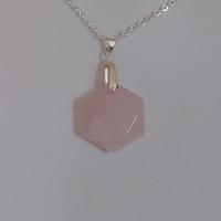 Pendentif quartz rose 3 2