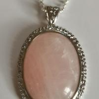 Pendentif quartz rose 3 