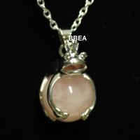 Pendentif quartz rose 4 1