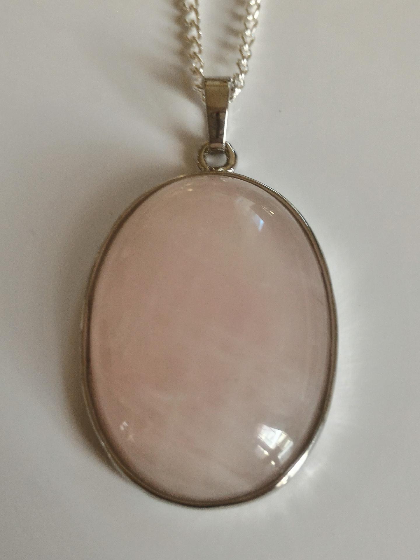 Pendentif quartz rose 4 