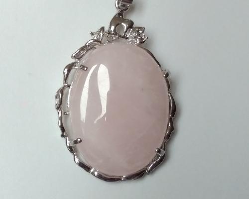 Pendentif quartz rose 5 2