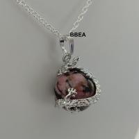 Pendentif rhodonite 1 2