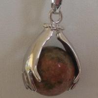 Pendentif unakite 2 1