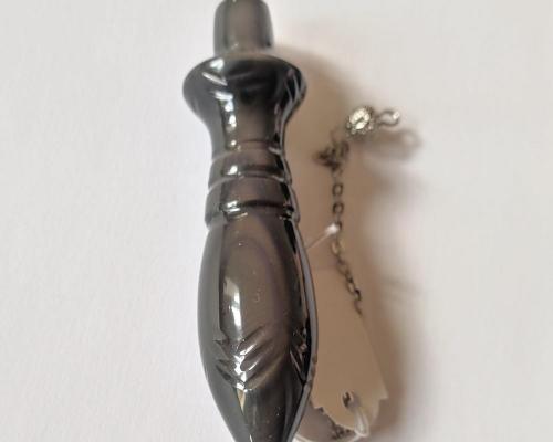 Pendule obsidienne oeil celeste 1 