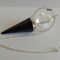 Pendule shungite et merkaba cristal de roche 1