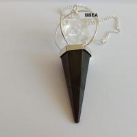 Pendule shungite et merkaba cristal de roche 2 