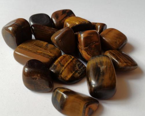 Pierres roulees oeil de tigre lot 100 g