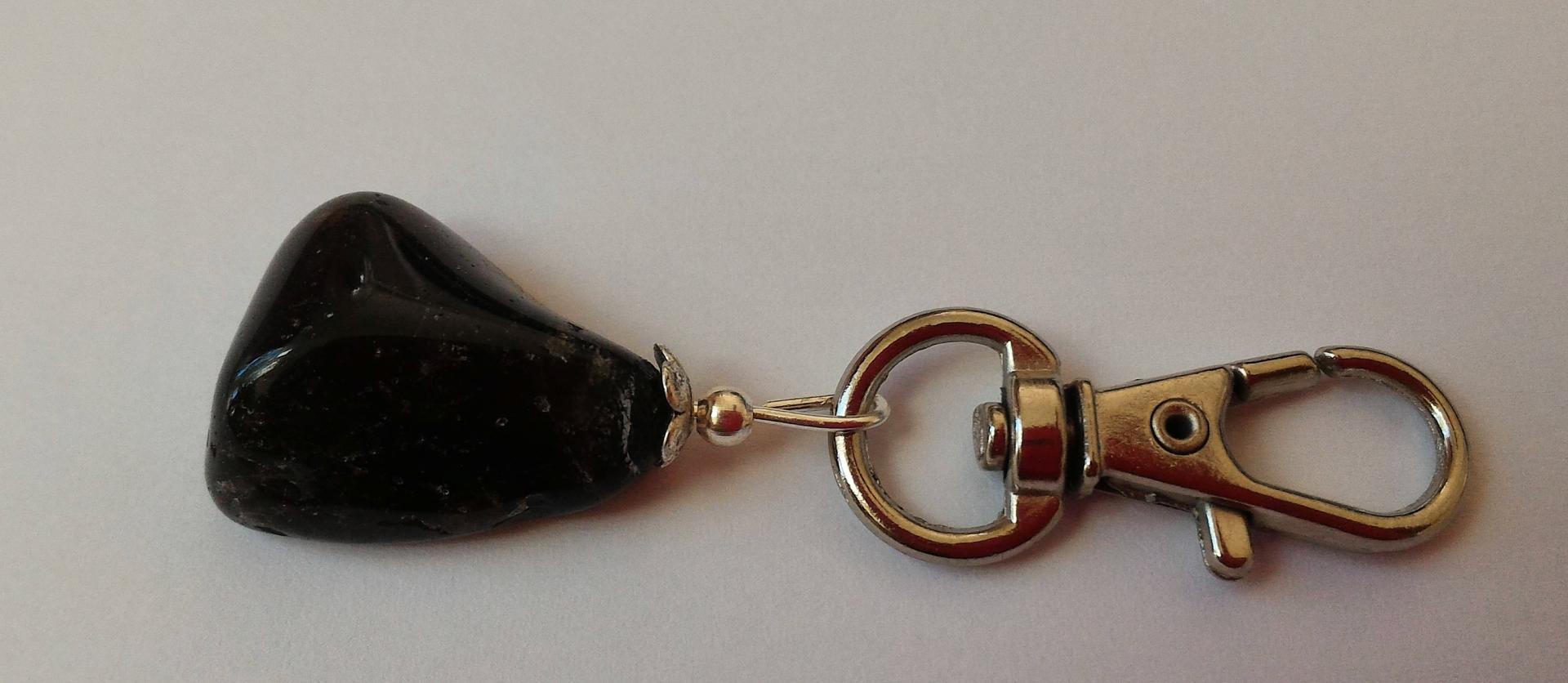 Porte cle quartz fume