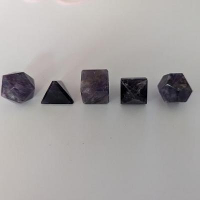 Solides de platon amethyste
