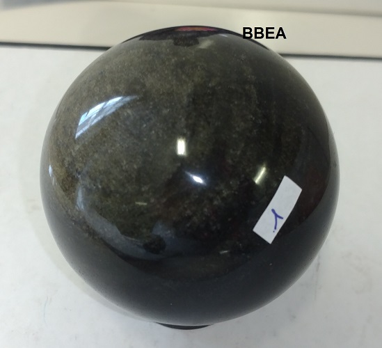 Sphere obsidienne doree 1