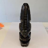 Statuette maya obsidienne doree 1 