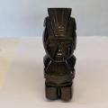 Statuette maya obsidienne doree 2 