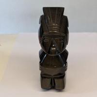 Statuette maya obsidienne doree 2 
